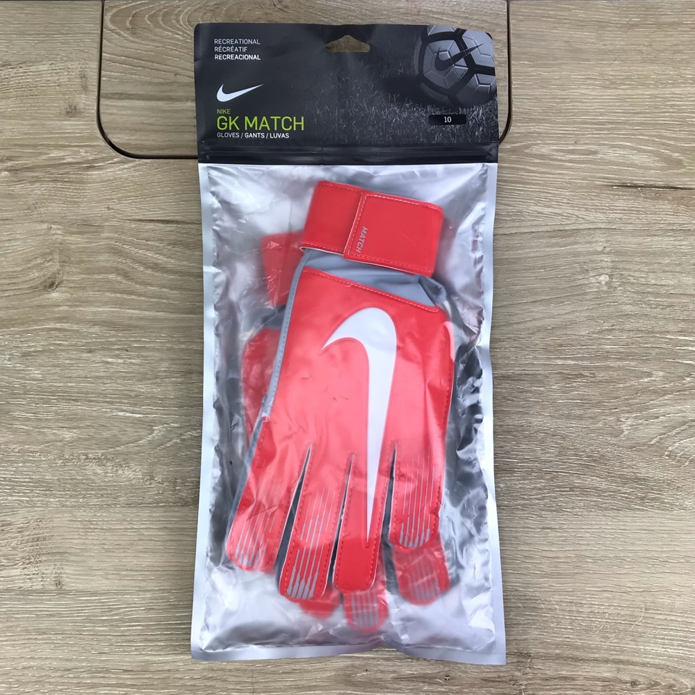 Nike GK Match Soccer Goalie Gloves Sz 10